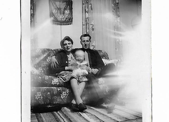 LaFon, his mom and baby art 1945 001